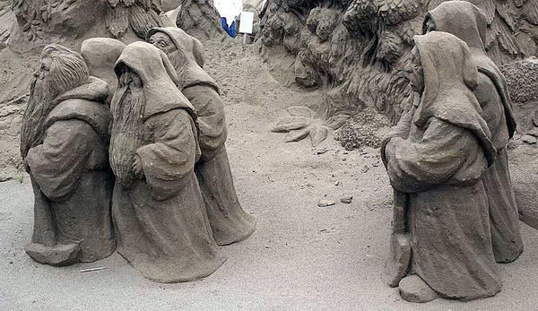 фигуры из песка
